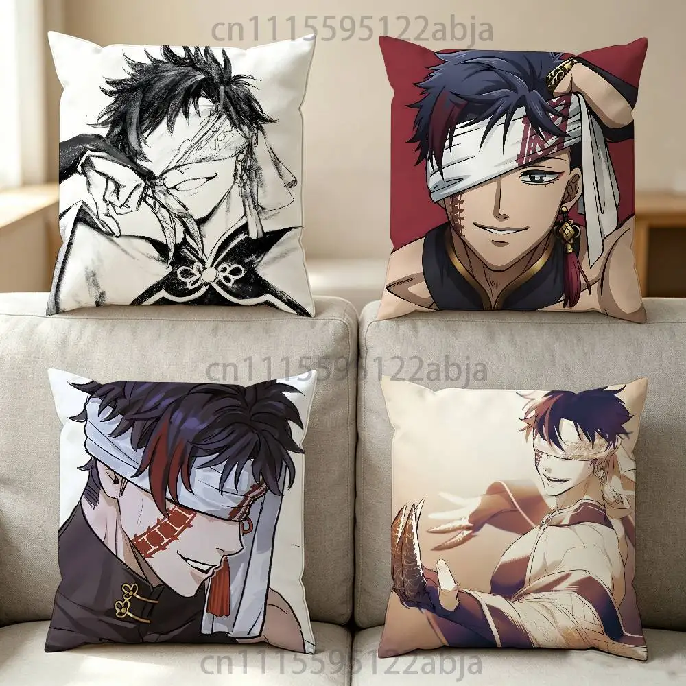 Q-Qin Shi Huang c-colored Shuumatsu no valkyrie Throw Pillow Case 50x50cm DIY Square Pillowcase Square Office Cushion Cover