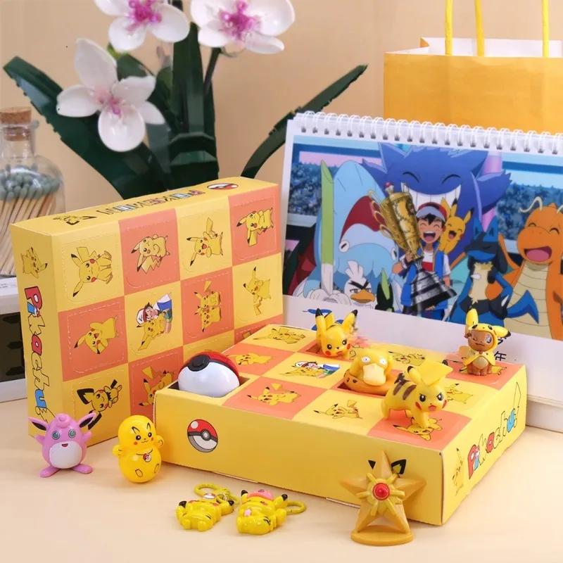 Uroczy Pokémon Pikachu Blind Box Anime Zabawka Niespodzianka dla Dzieci Kreskówkowa Śliczna Ozdoba Poke Blind Box Prezent Urodzinowy Nowy Hurt