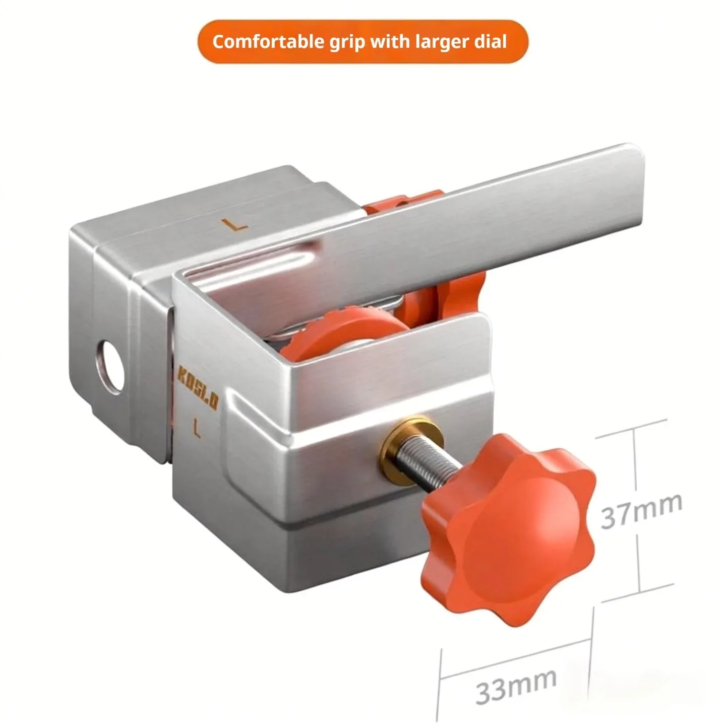Depisuta Drawer Fixing Clamp Set – Stainless Steel Panel Clamps For Cabinet Drawer Installation, Adjustable Depth For 10–30mm Panels, No Handle Needed, For Kitchen, Bath, Office