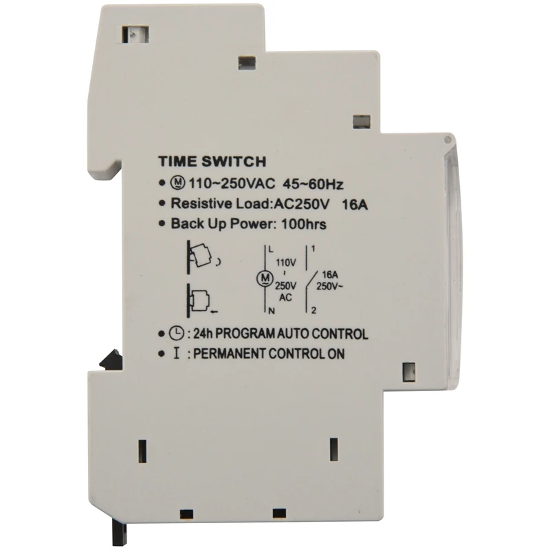 Sul180a 15 Minutes Mechanical Timer 24 Hours Programmable Din Rail Timer Time Switch Relay Measurement Analysis Instruments New