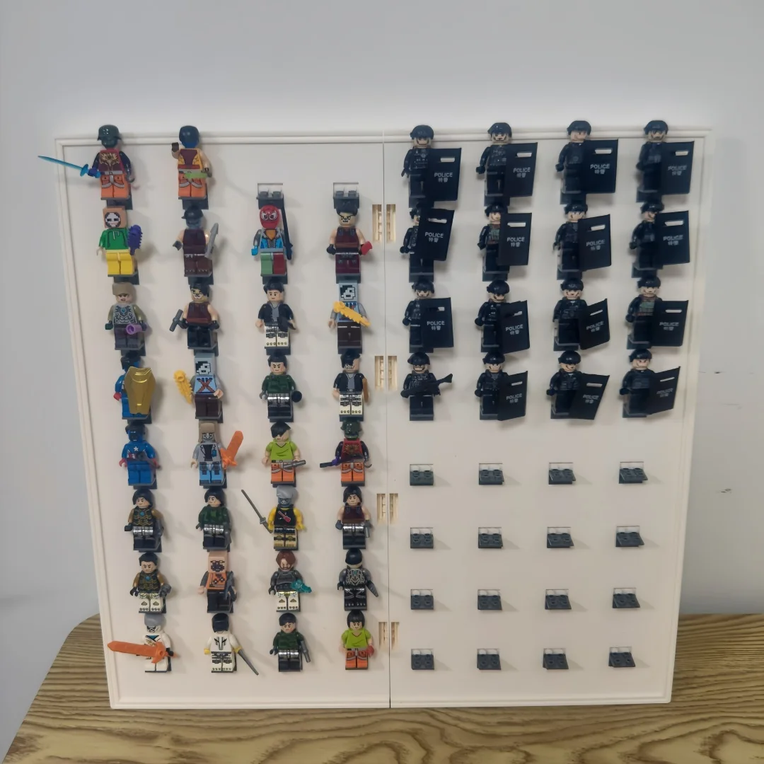 Hot Sale Vertical Book-shaped Minifigure Storage Display Case - Holds 50, Compatible with Major Building Block Brands Toy Organi view 5