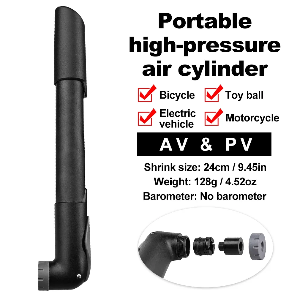 PHMAX High Pressure Mini Portable Mountain Bike Road Bicycle Presta and Schrader Pump Cycling Accessories