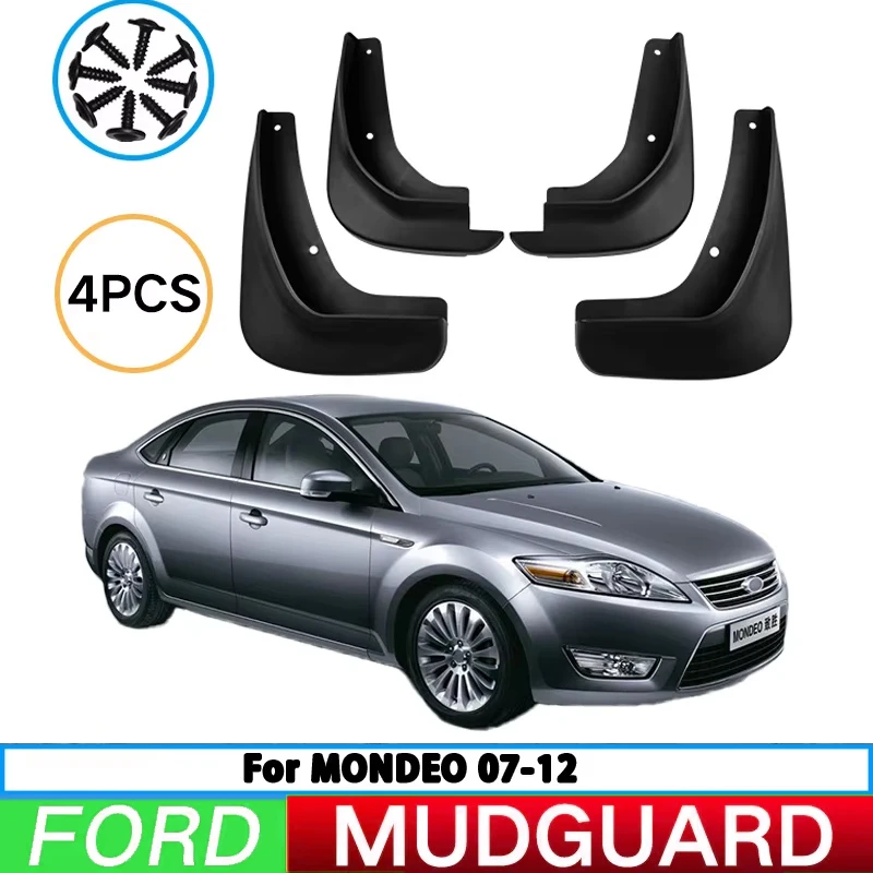 For Ford Victory Mondeo MK4 2007-2012 Mondeo Car Tire Fender Splash Guard Front and Rear Wheel Fender Auto Parts 4pcs