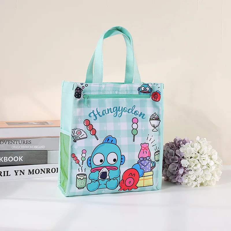 Sanrios Cinnamoroll Hello Kitty My Melody Kuromi Cute Cartoon Schoolchild Cramming Books Organizer Lunchbox Bag Gift for Friend