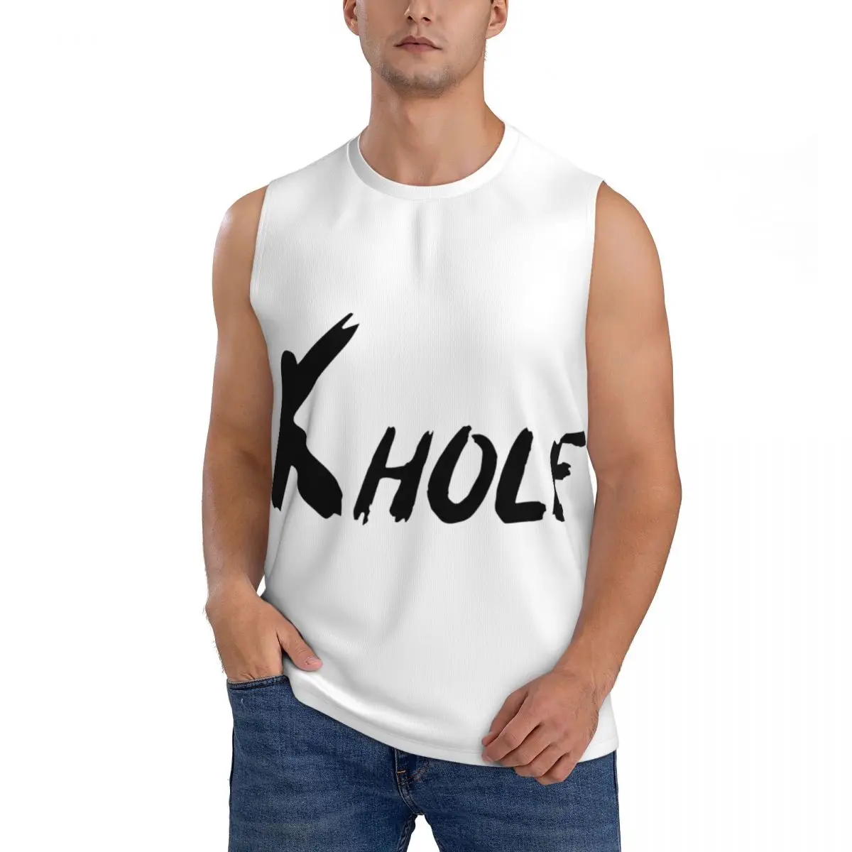 K-Hole Ketamine Effect Keta Drug Men Sleeveless Tank Tops Quick Dry Breathable Gym Fitness Running Summer Casual Sport Vest