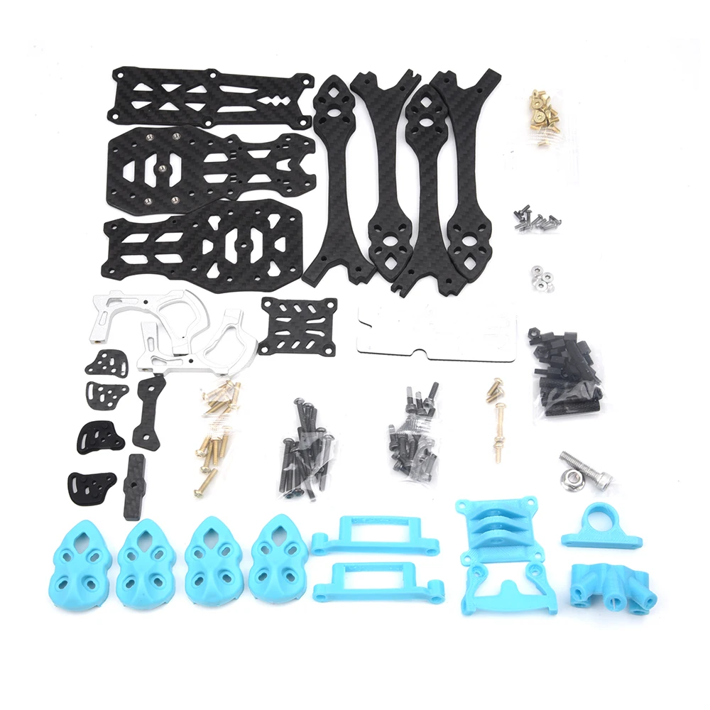 MARK5 O4 PRO 5-Zoll 225mm Radstand Carbonfaser-Rahmenkit mit 5mm Arm für RC FPV Freestyle Langstrecken-Renndrohne Quadcopter – Detail 12