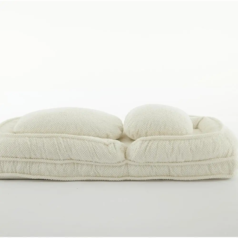 Human Dog Bed Lazy Sofa Couch 5 Adjustable Positions Foldable Floor Chair for Sit Sleep White