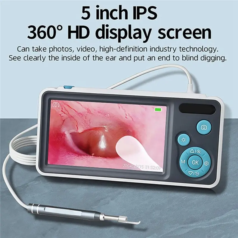 【VALUE MONEY】Digital Ear Camera Otoscope With IPS Screen 1080P For Kid Home Inspection Ear Cleaner With Camera