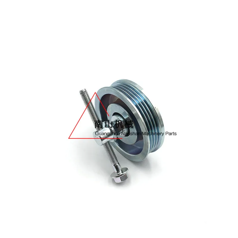 4PK Air Conditioning Belt Tensioner Pulley Excavator Spare Parts Fit Digging Machine DH150 220 215 225 258 300-5/7/9