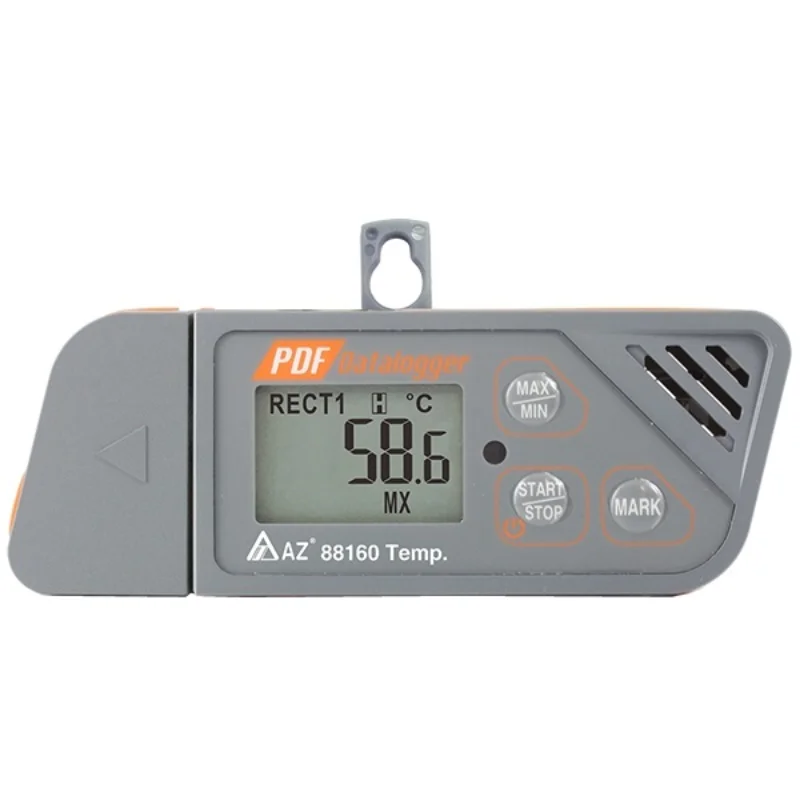 AZ88160 Temperature recorder Temperature and humidity refrigerated transport temperature meter USB2.0 interface automatic record