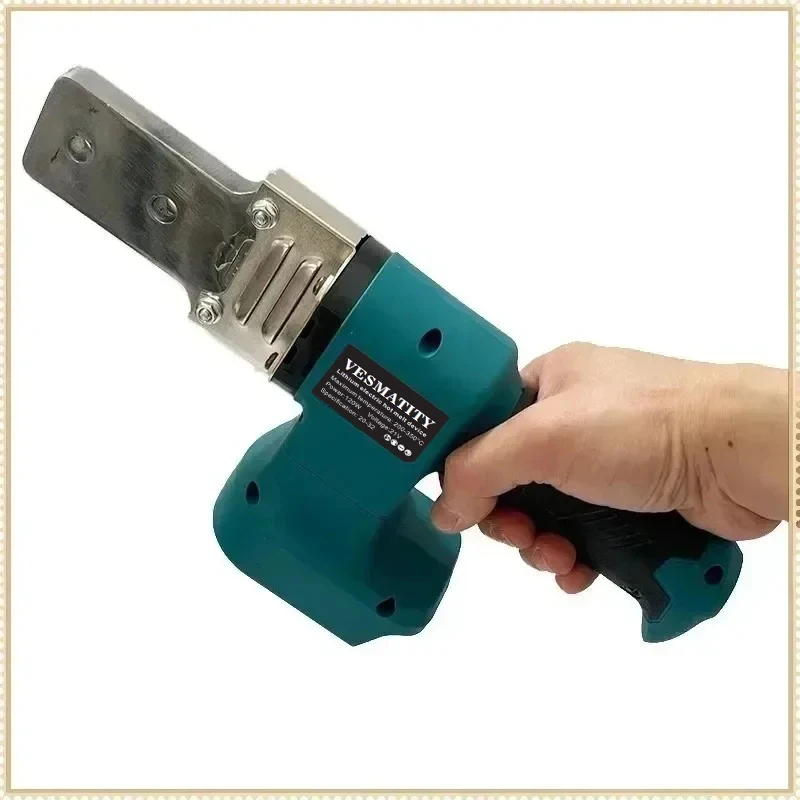 VESMATITY Electric Pipe Welding Machine PPR PE Hot Melt Fuser Soldering Iron Plastic Tube Heating Tool For 18V Battery