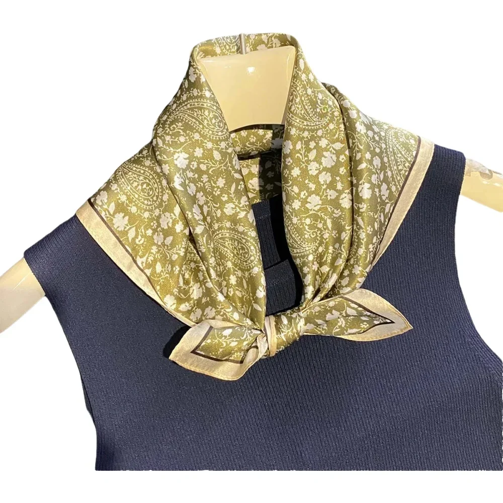 

New 100% Natural Silk Square Women Neckscarf Real Silk Scarves Shawl Wraps Pashmina Fashion Summer Poncho Hijab Bandana Kerchief