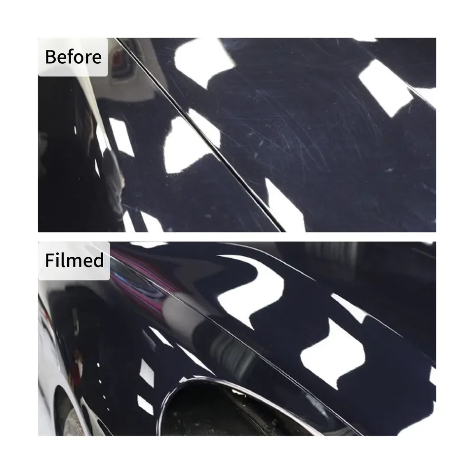ฟิล์มใสกันรอยขีดข่วนคุณภาพสูงแบบม้วน ซ่อมแซมตัวเองได้ สำหรับหุ้มรถยนต์ ฟิล์มใส PPF TPU สำหรับเคลือบสีรถยนต์ จากผู้ผลิต