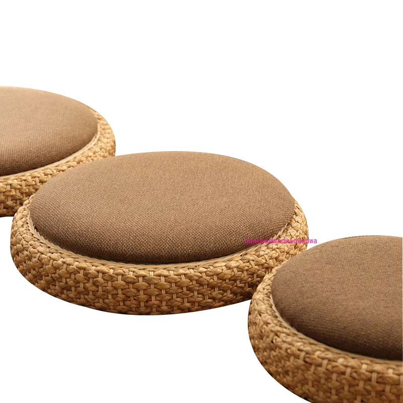 Tatami high-end rattan futon thickened meditation seat cushion low tea table stool