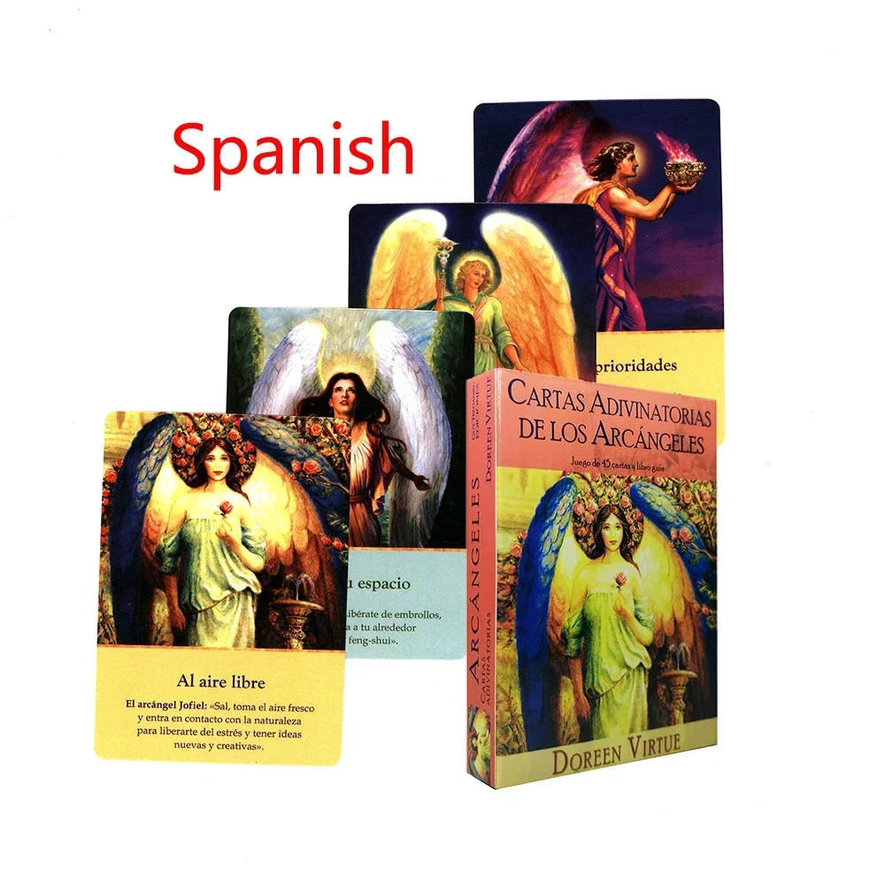 

НОВОЕ Таро в Испании Оракулосе в Испании Карты Oracle Настольные игры Doreen Virtue Карты Таро для начинающих Бумажный путевочник