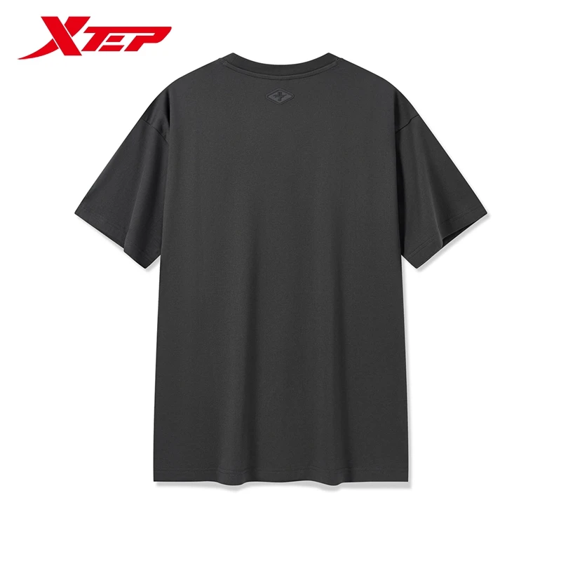 Xtep Short Sleeve Knitted Shirt For Men 2024 Summer Fashion Men\'s T-shirt Comfortable Street Style Outdoor Tops 976229010034