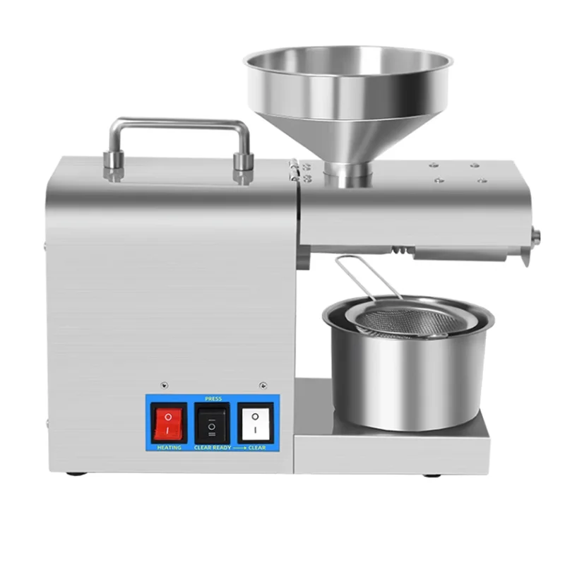 RG-311/RG-312 Hot Cold Oil Press Machine English Version Stainless Steel Intelligent Temperature Control Oil Presser 220V/110V