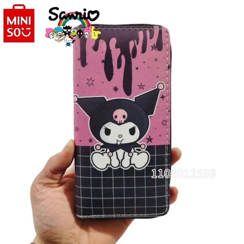 

Sanrio Kuromi New Style Girls Wallet Cartoon Long Wallet Multi-card Slot Fashion Girls Coin Purse Large Capacity High Quality