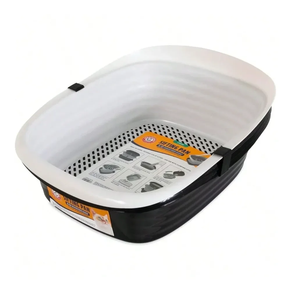 

Cat Litter Box Litter Box Cat AccessoriesSifting Litter Box Scoop Free Cat Litter Tray With Microban Made In USA