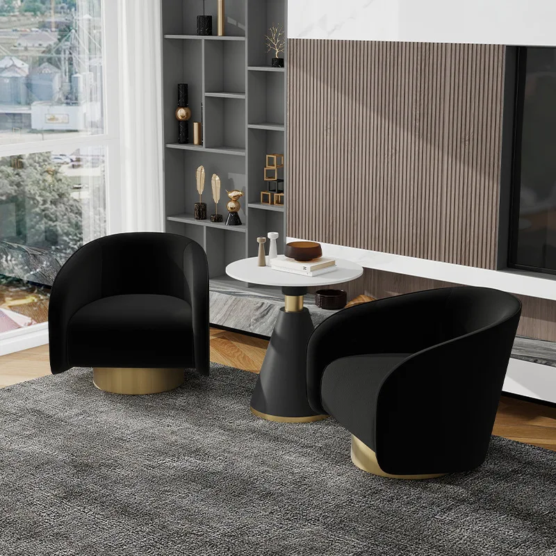 Italian light luxury business sofa chair modern leisure negotiation table and chair combination hotel sales office reception sin
