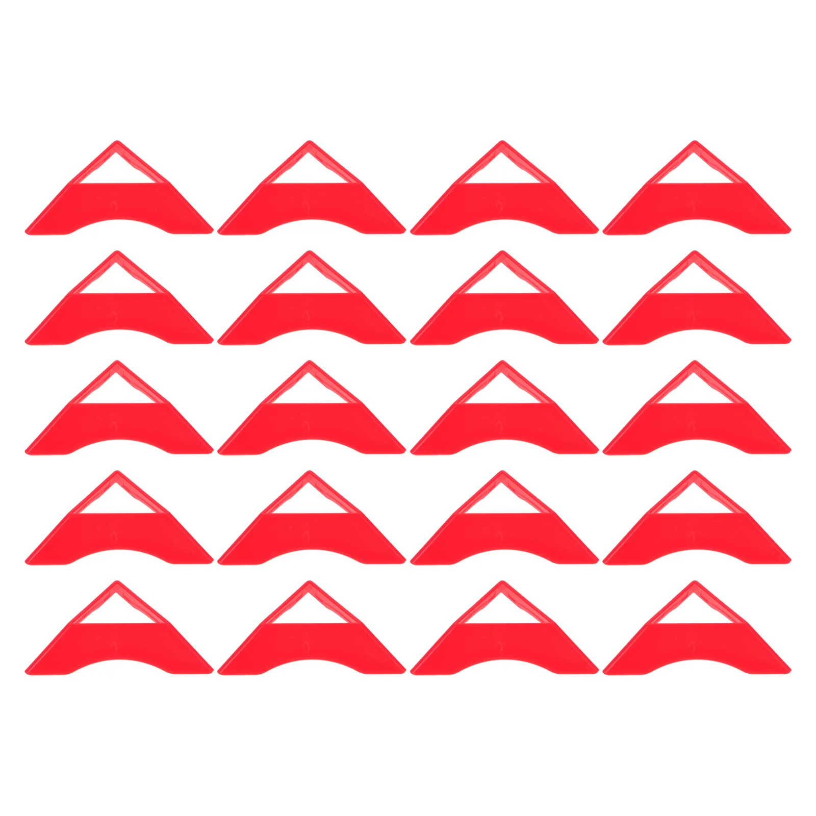 20Pcs Stand Triangle Base Colorful Display Holder for Stable Tripod Support Multiangle Showcase