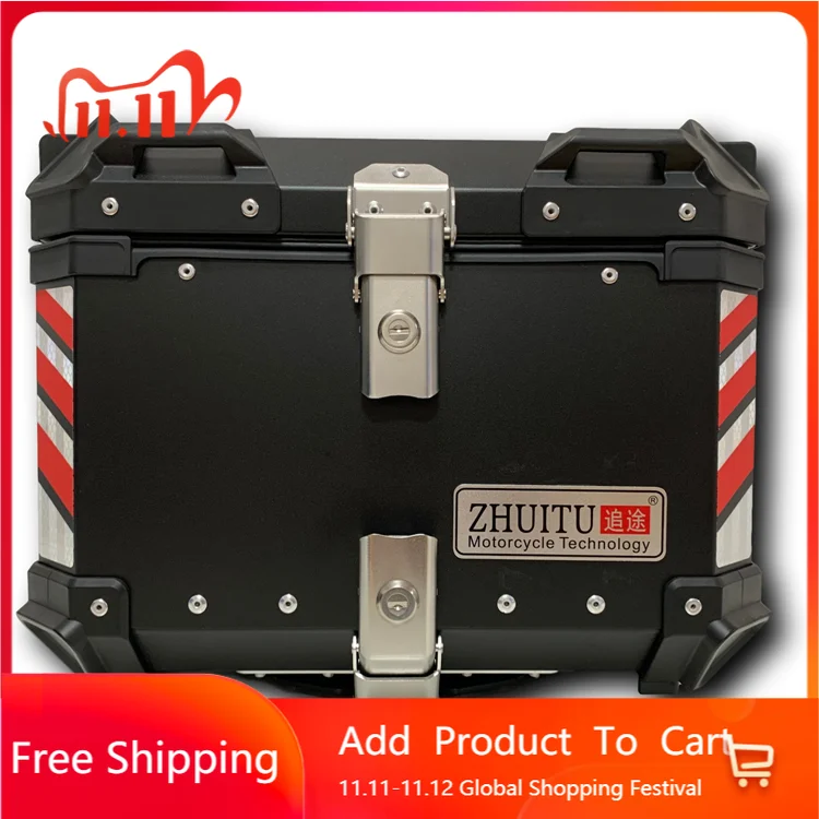 

STLF 45L Waterproof High Quality Motorcycle Tail Box Rear Top Case Motorcycle Aluminum Box Motorcycle Top Box Aluminum
