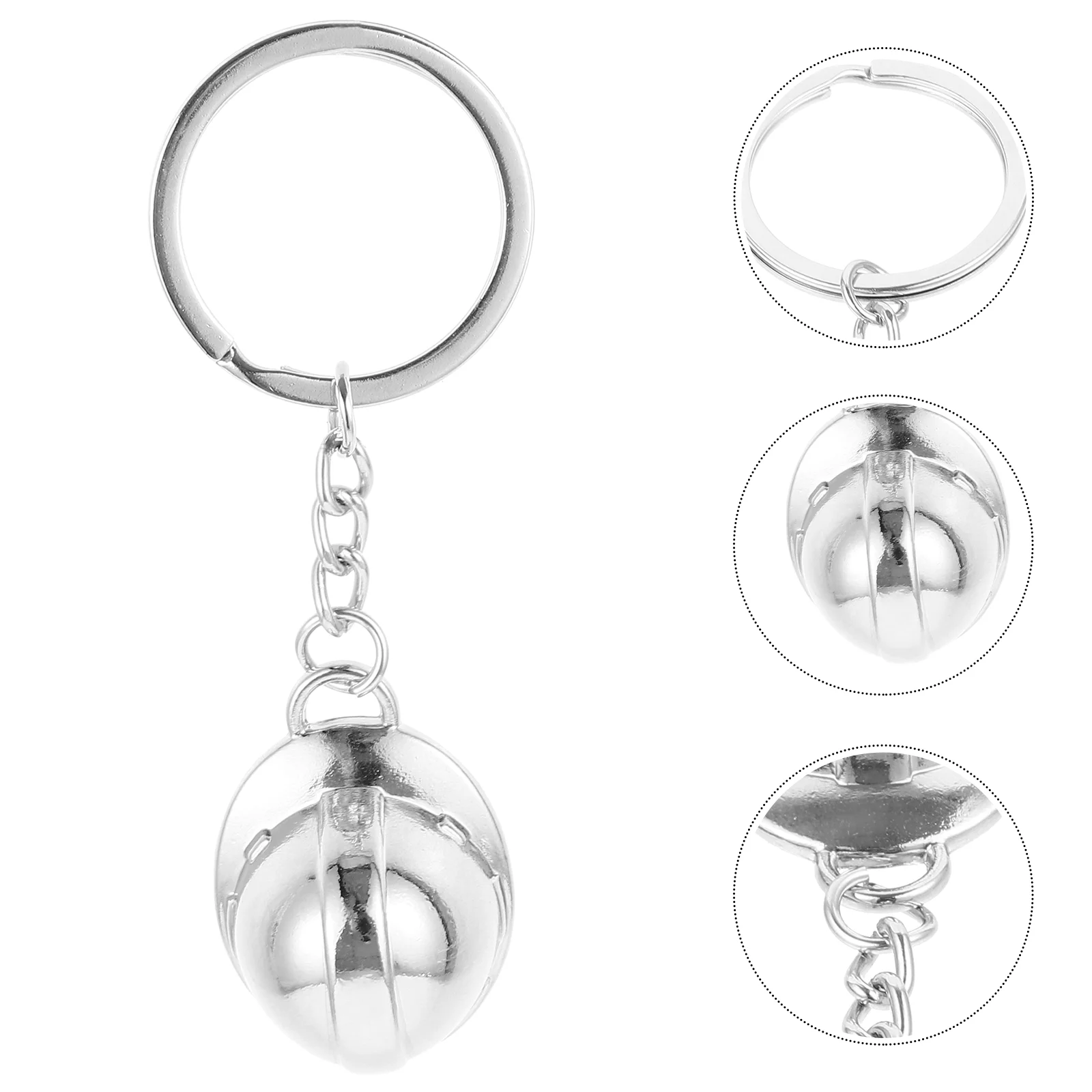 Hardhat Keychain Construction Shape Keychain Backpack Hanging Pendant Metal Keyring construction helmets keychain