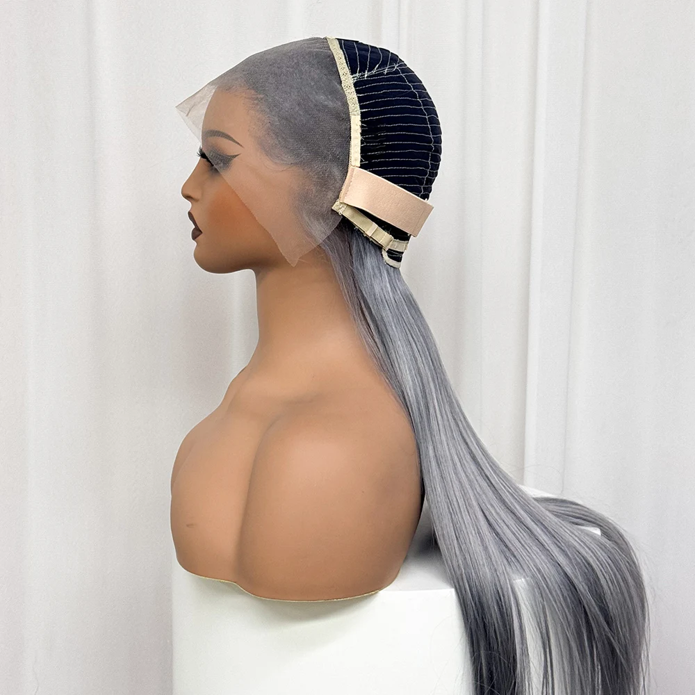 250% ストレート人毛ウィッグ 13 × 4 レースフロントウィッグ 100% 本物の人毛 HD 透明レースウィッグ黒人女性のための