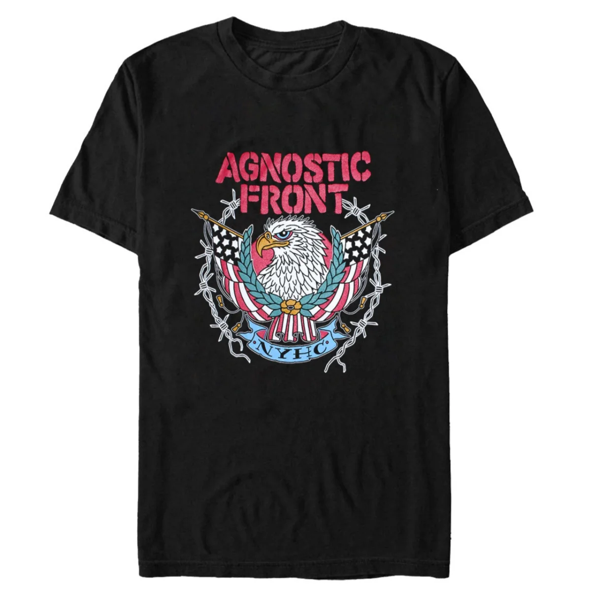 Fit Agnostic Front Graphic Cotton Band T-shirt Unisex Summer Short Sleeve Fashion Brand Tee Luxury Casual Vintage Tees