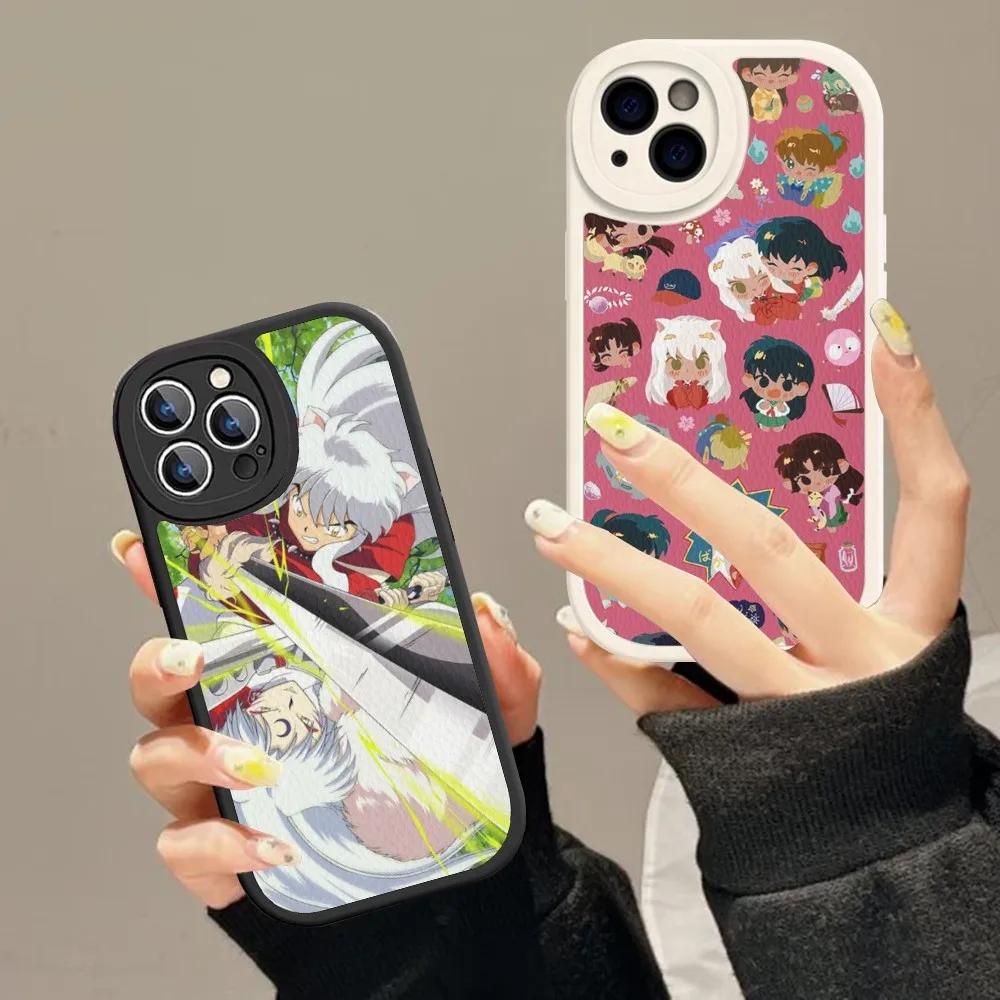 

Hot Japan Anime Inuyasha Phone Case Hard Leather For IPhone 14 13 12 Mini 11 14 Pro Max Xs X Xr 7 8 Plus Fundas