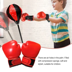 1 Pair Kids Boxing Gloves Training Sparring Gym Mitts Portable Adjustable