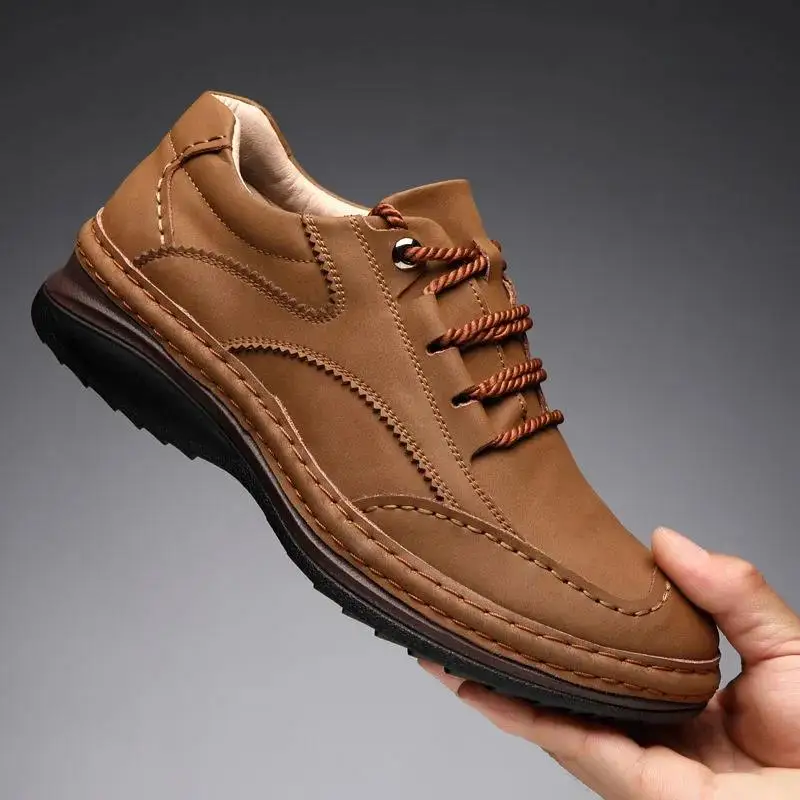 Fashionable Outdoor Breathable Anti Slip Casual Sports Shoes Autumn New High Quality Men's Lace Up Wear-resistant Hiking Shoes