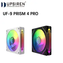 UPSIREN UF-9 프리즘 4 프로 컴퓨터 섀시 선풍기 92mm ARGB 4 핀 PWM 저소음 냉각 선풍기, 12V 대용량 풍량 40CFM/800-2500RPM