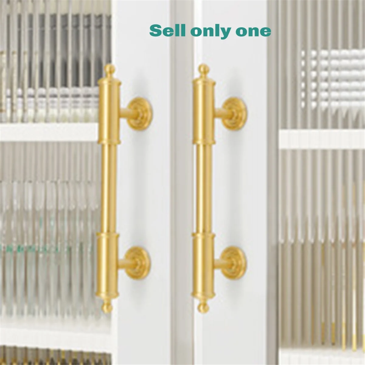 

AA98 Solid Brass Handles and Knob for Bedroom Wardrobes Kitchen / Shoe Cabinet T-Bar Drawers Knobs Door Hardware A