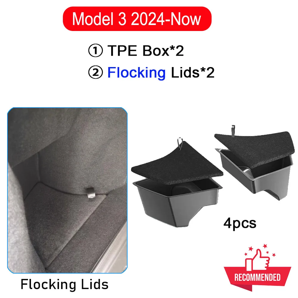 4pcs with Felt Lids