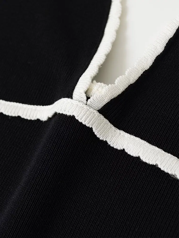 Vestido camisola de punto Sexy y elegante para mujer, vestido largo sin mangas, nueva moda, vestido de fiesta Primavera Verano 2025