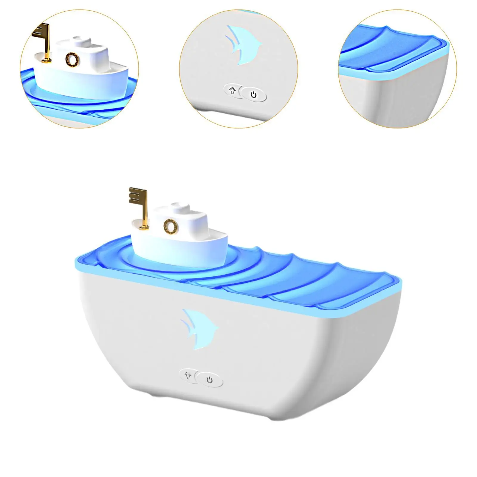 Difusor de óleo essencial com luzes de 7 cores Difusor de aroma para quarto feminino mãe