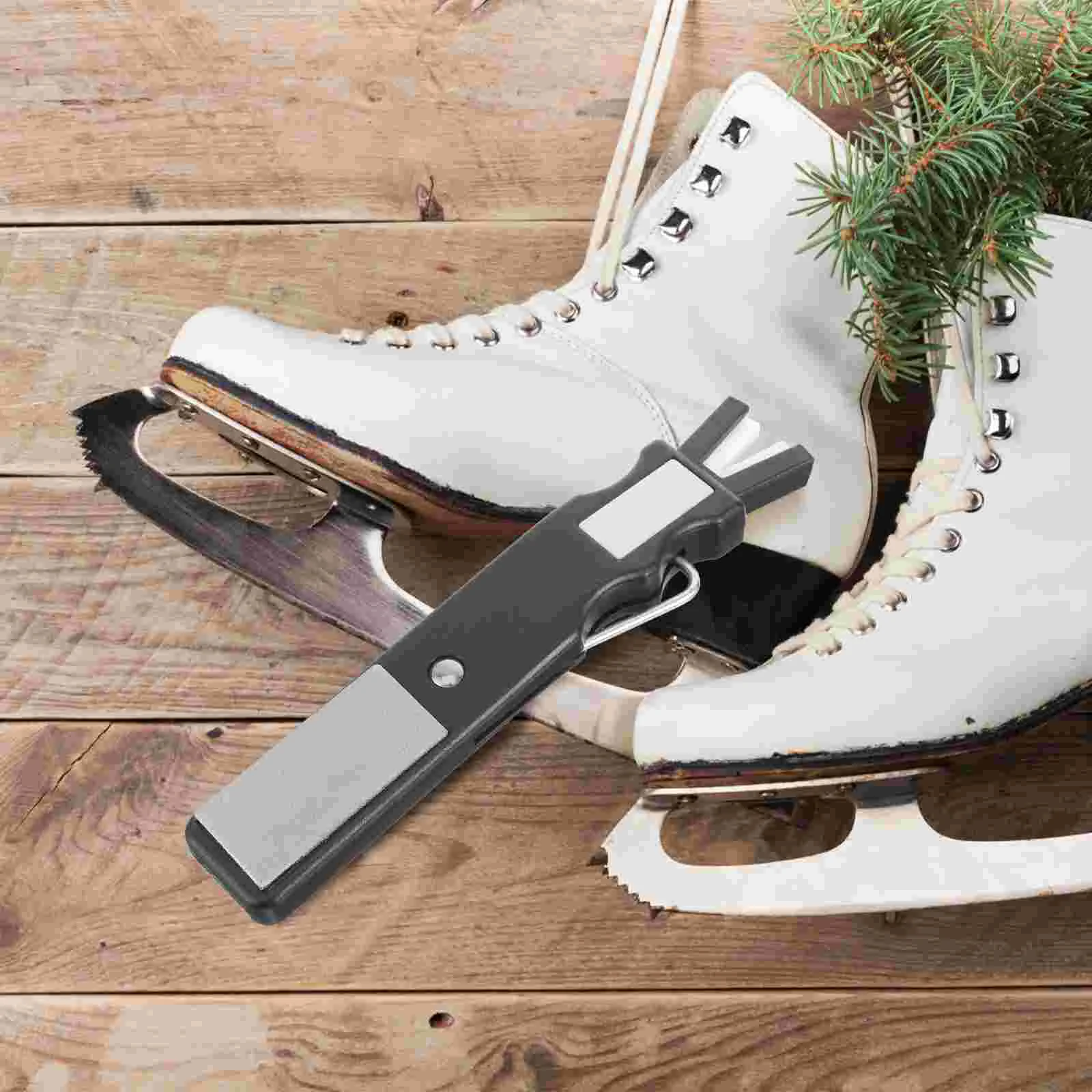 Affûteur d'outils de ski pour meuler les chaussures de hockey sur glace, pierre à aiguiser, accessoires de patins en plastique