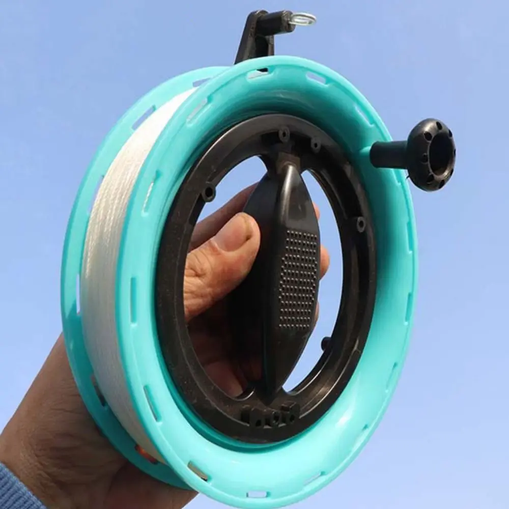 16 センチメートル/18 センチメートルフライングツールカイトリールフライツールプラスチックフライングツールワインダーフライトハンドルツール耐久性のあるカイトハンドルホイール屋外