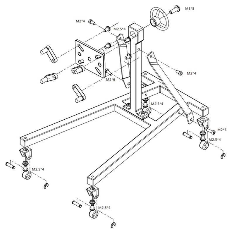 

B87B-2X Bracket Engine Stand For 1/10 RC Crawler Car Traxxas TRX4 Axial SCX10(Remote Control Car Simulation Model),1