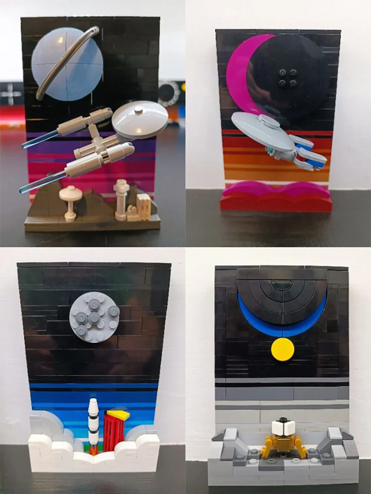 Bricklink Ideas Star Movie Treks Planet Serie Tales of the Space Age Postcard 21340 Sets Building Blocks Kid Toys Christmas Gift