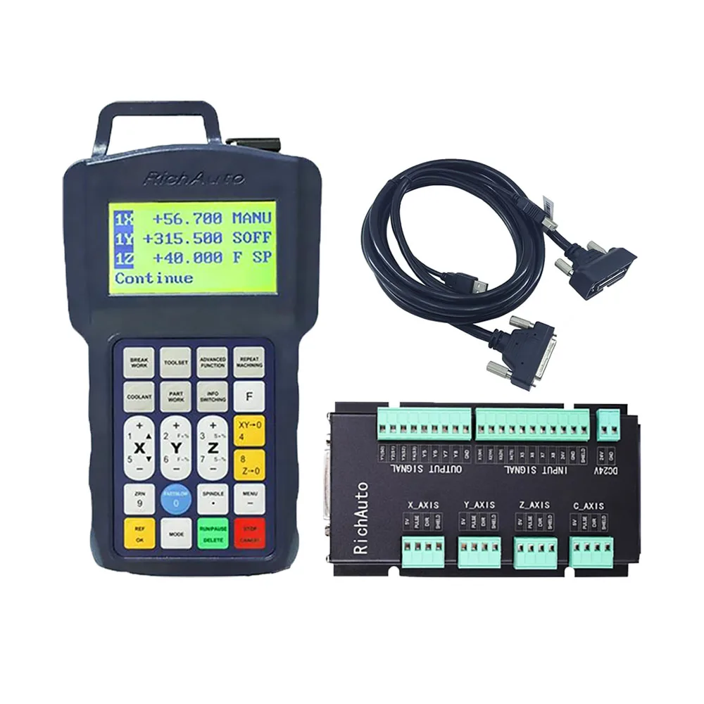 CNC RichAuto DSP B11 CNC controller B11S B11E 3 axis Motion Controller remote For CNC engraving English version