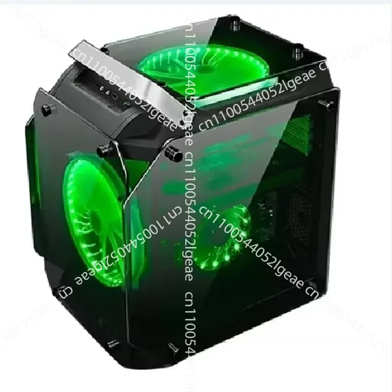 Game Box Desktop Central Processor Server Cabinet Computing Tower ATX MATX Gamer Computer Case with 20cm RGB Fan