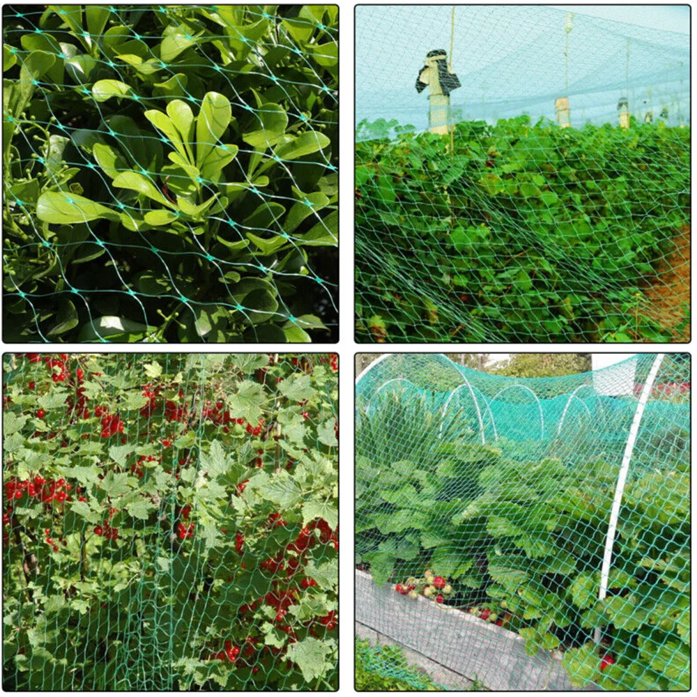 Garden Netting Green Woven Mesh Protect Plants Fruits Flowers Trees Stretch Fencing Durable Net Stops Birds Animals