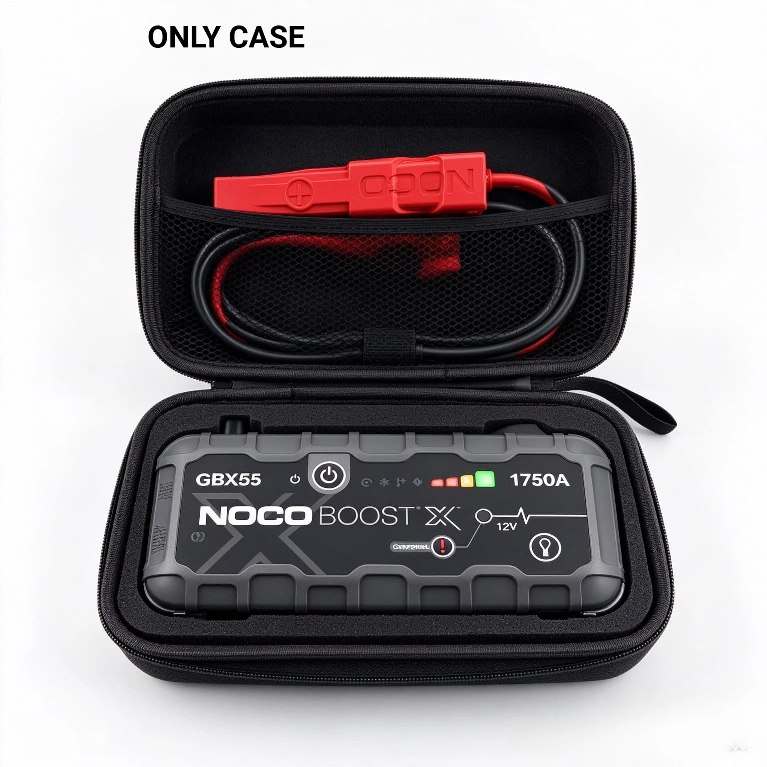 Portable Hard EVA Carrying Bag Compatible with NOCO Boost‑X GBX55 GBX75 GBX155,DIY Cuttable Foam Shock‑Resistant Storage Organiz