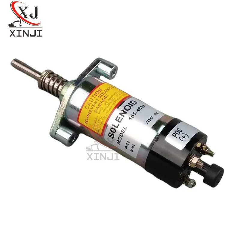 Mover Parts Fuel Shutoff Solenoid 12V 155-4653 1554653 for Caterpillar 3304 3306 3406 3406B 3406C 330 330 L 330B L 330B LN 350