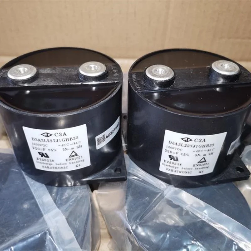 Brand new original C3A D3A3L227J1GHB33 220UF1200V inverter high-voltage filter film electrodeless capacitor 65*85MM