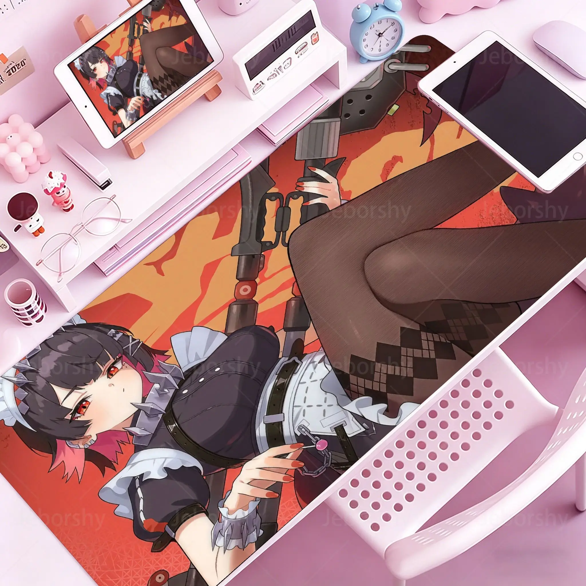 Zenless Zone Zero Ellen Joe Mousepad HD Printing Computer Gamers Locking Edge Non-slip Mouse Pad XXL Keyboard PC Deskmat