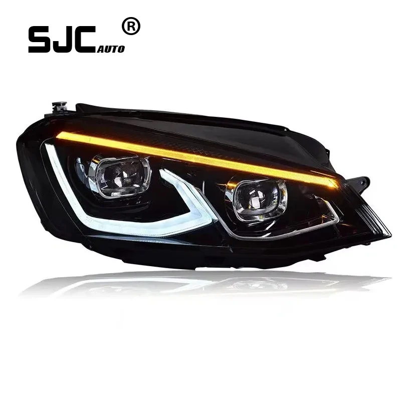 

SJC Auto Lighting Systems Full LED Headlight for Volkwagen Mk6 Golf 6 2010-2014 to Golf 8 Style Front Lamp Daytime Running Lamps