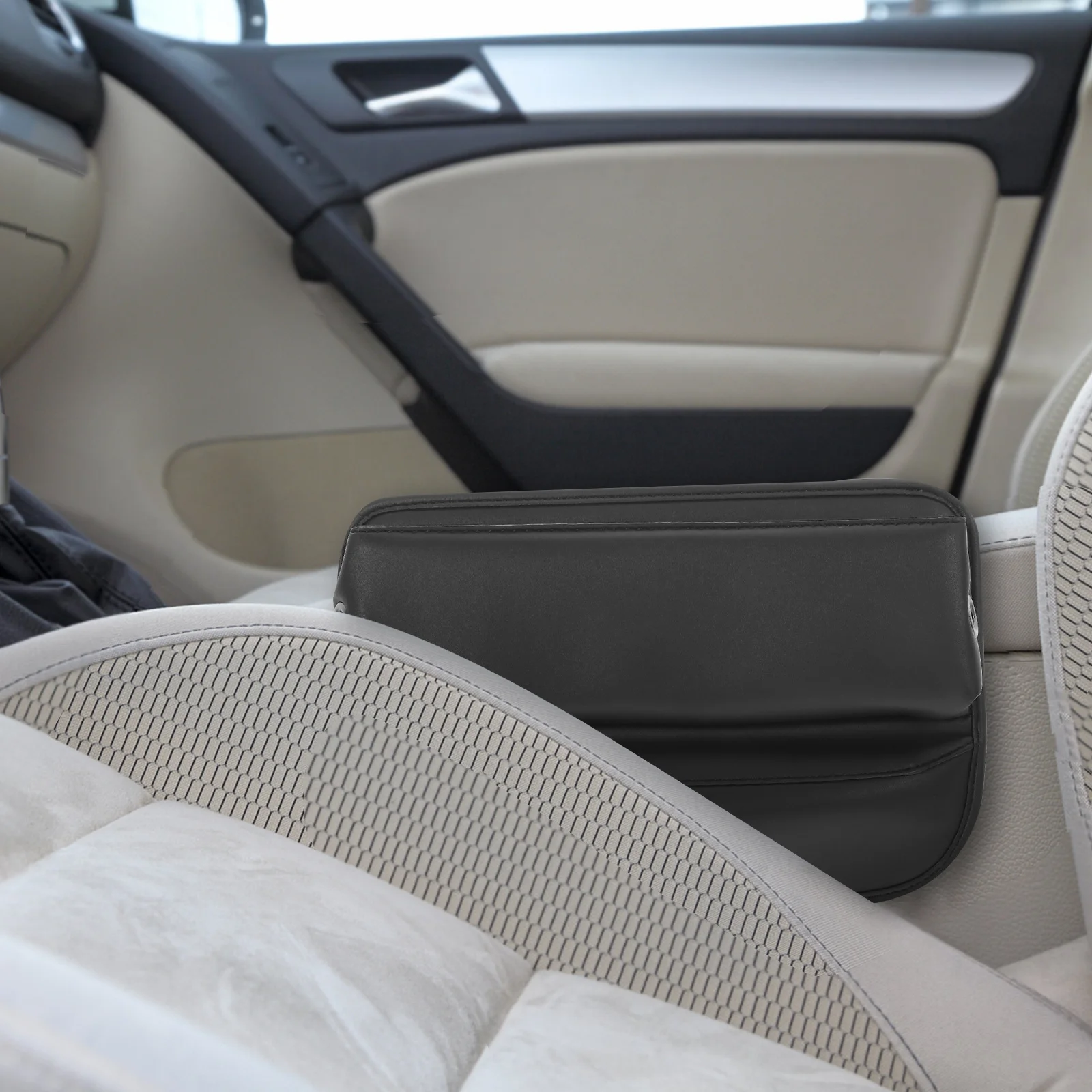

Car Seat Gap Organizer PU Soft Anti-Scratch Holder for Storage Phone Cards Wallet Neat Interior Car Gap Filler